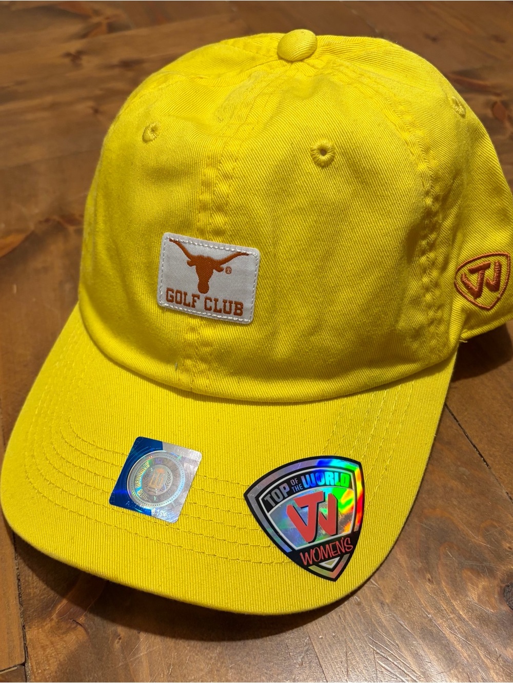 NWT Texas Longhorns Yellow Buckle Back Adjustable Women’s Hat - Golf